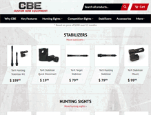 Tablet Screenshot of custombowequipment.com